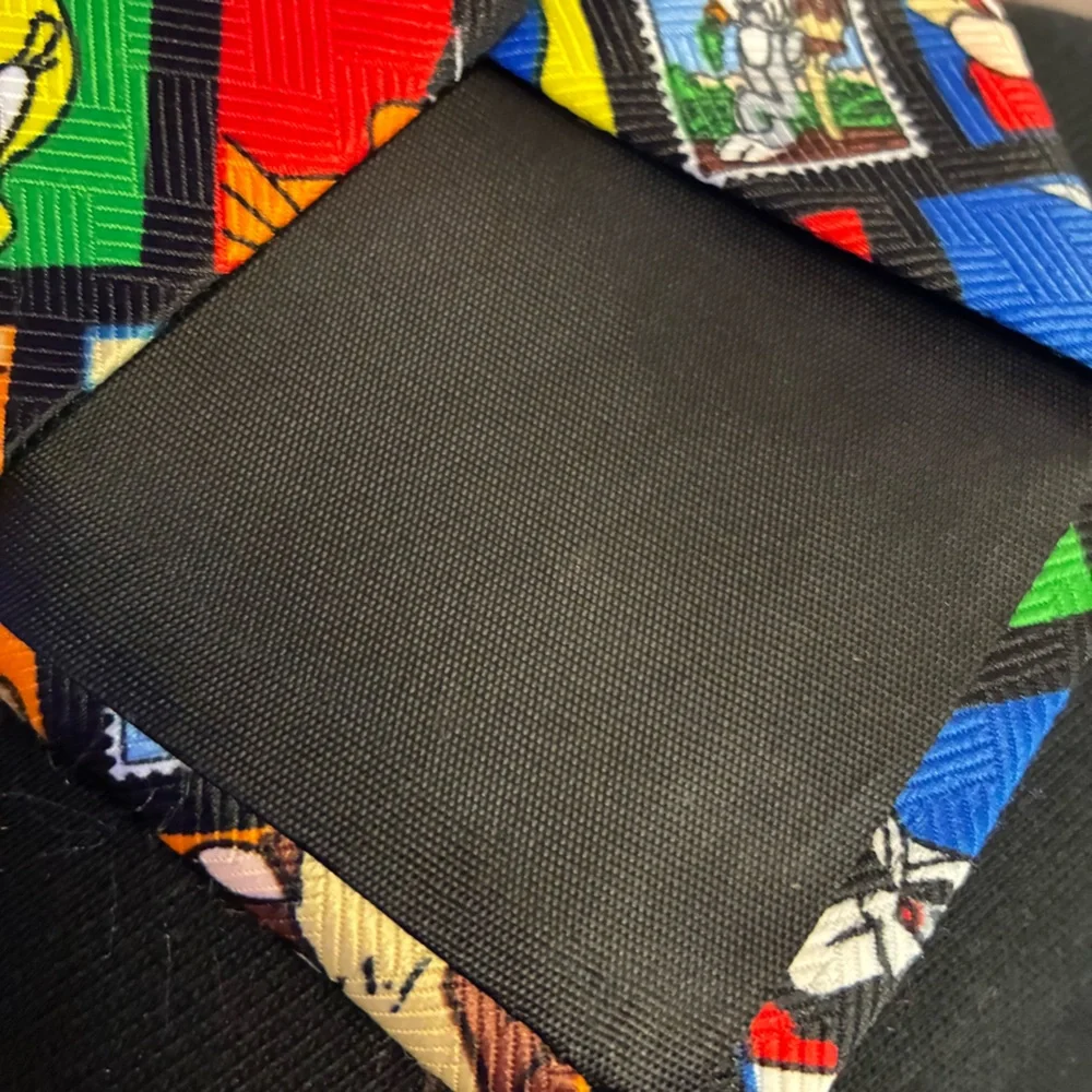 5/$20 VTG 1997 Looney Tunes Stamp Collection Warner Bros.‎ Men's Tie Multi Color
